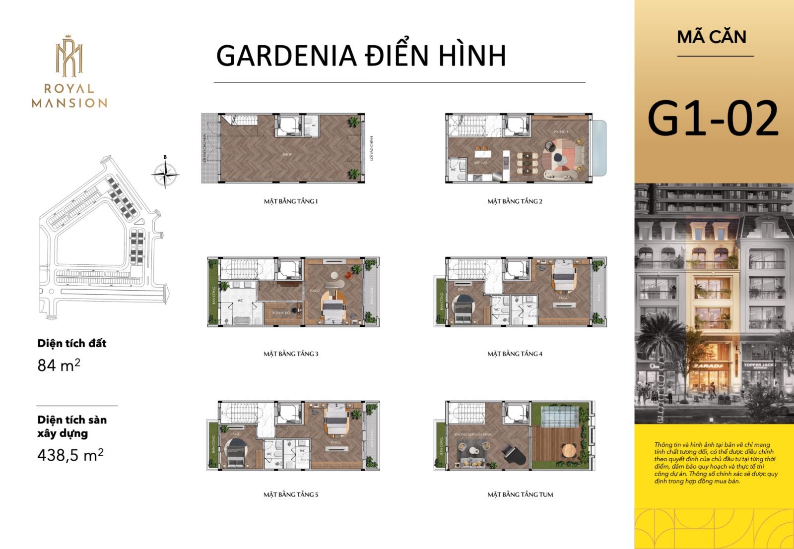 Mặt bằng Royal Mansion